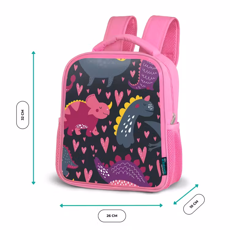 Kinderrugzak - Roze - Dinosaurus - Kind - Patronen - Roze - Meisjes — 3
