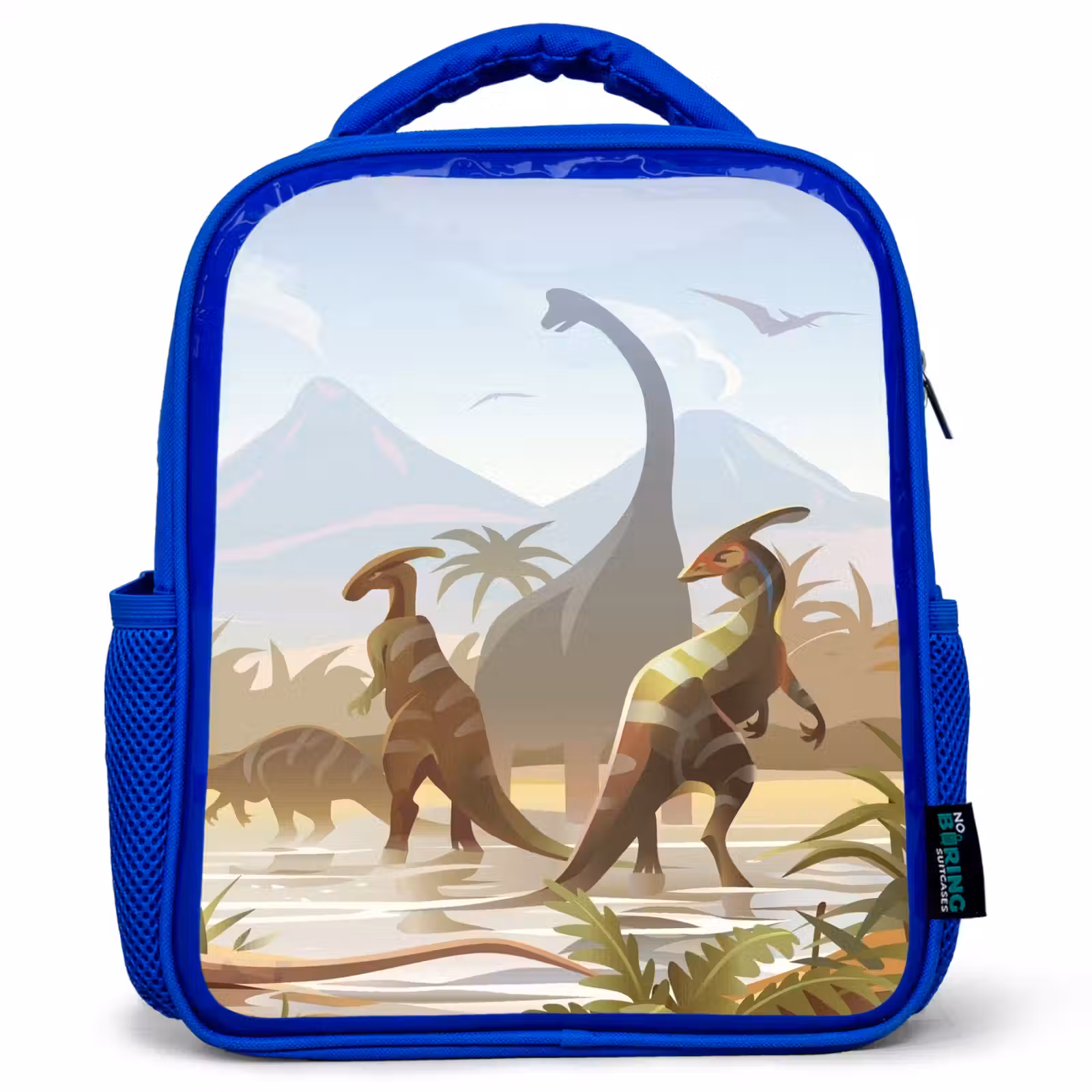 Kinderrugzak - Blauw - Dinosaurus - Landschap - Tropisch - Kinderen - Jongens — 1