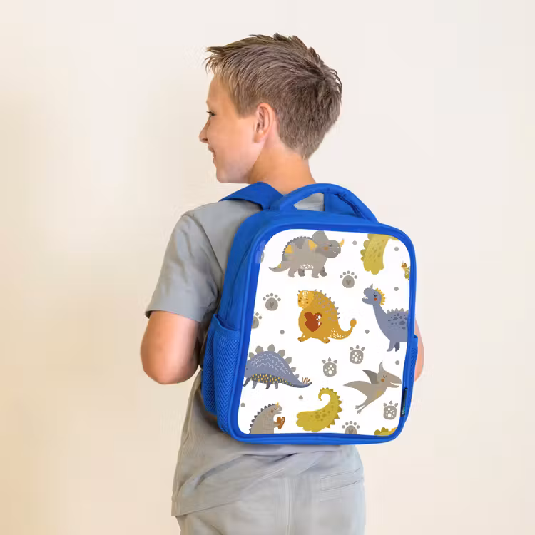 Kinderrugzak - Blauw - Dinosaurus - Kinderen - Design - Jongens - Meisjes — 3