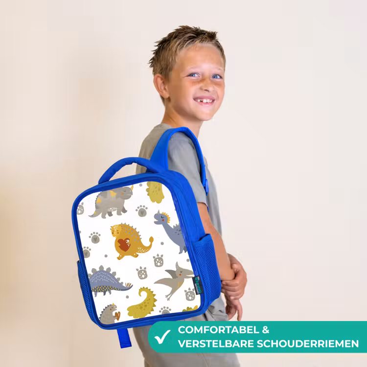 Kinderrugzak - Blauw - Dinosaurus - Kinderen - Design - Jongens - Meisjes — 4
