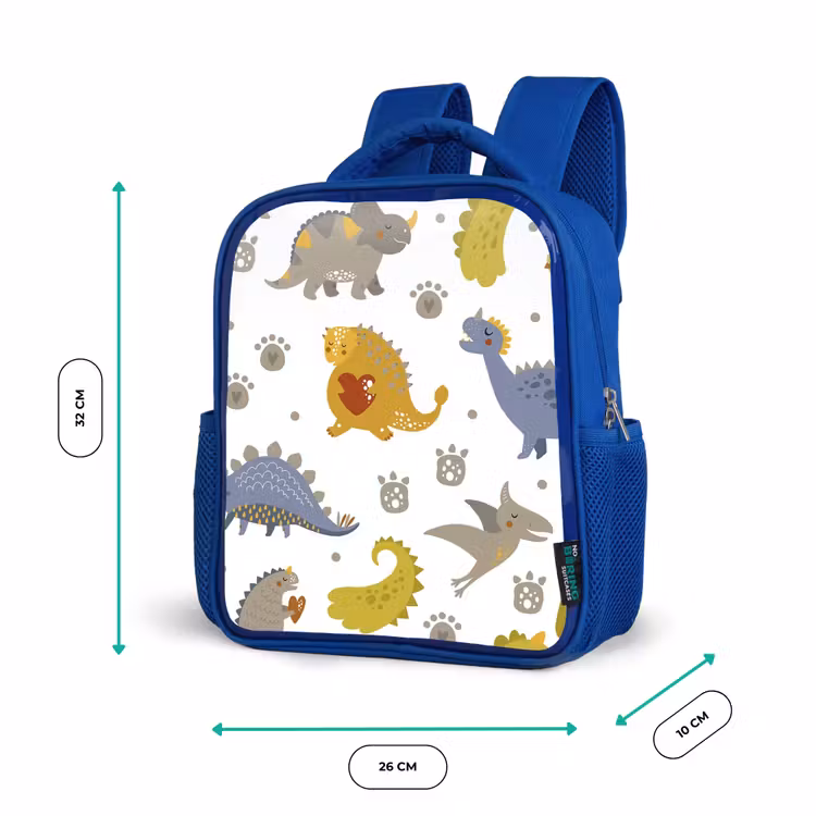 Kinderrugzak - Blauw - Dinosaurus - Kinderen - Design - Jongens - Meisjes — 6