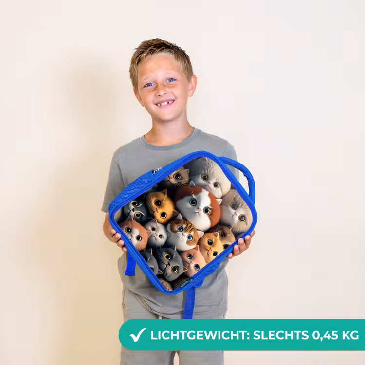 Kinderrugzak - Blauw - Oranje Katjes β 2