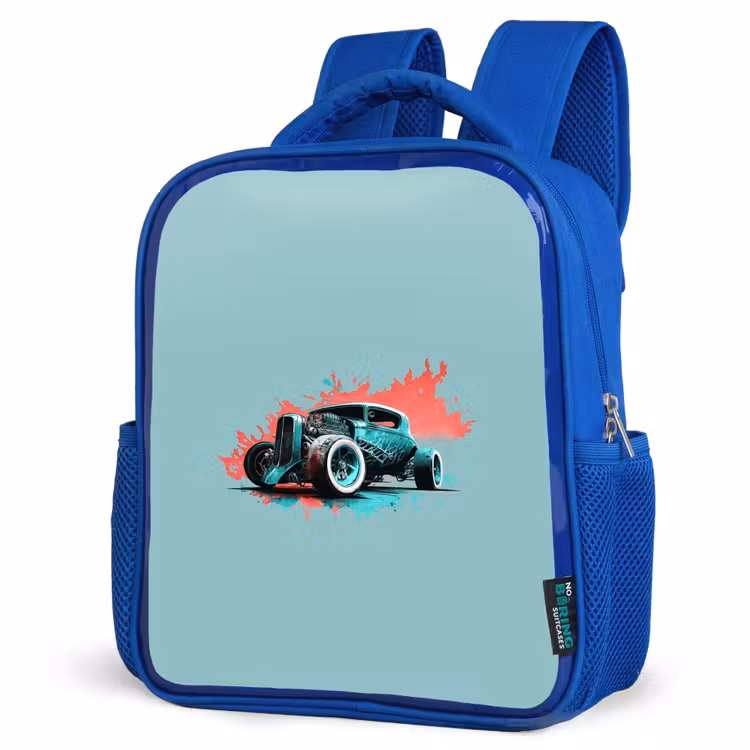 Kinderrugzak - Blauw - Hotrod turquoise — 9