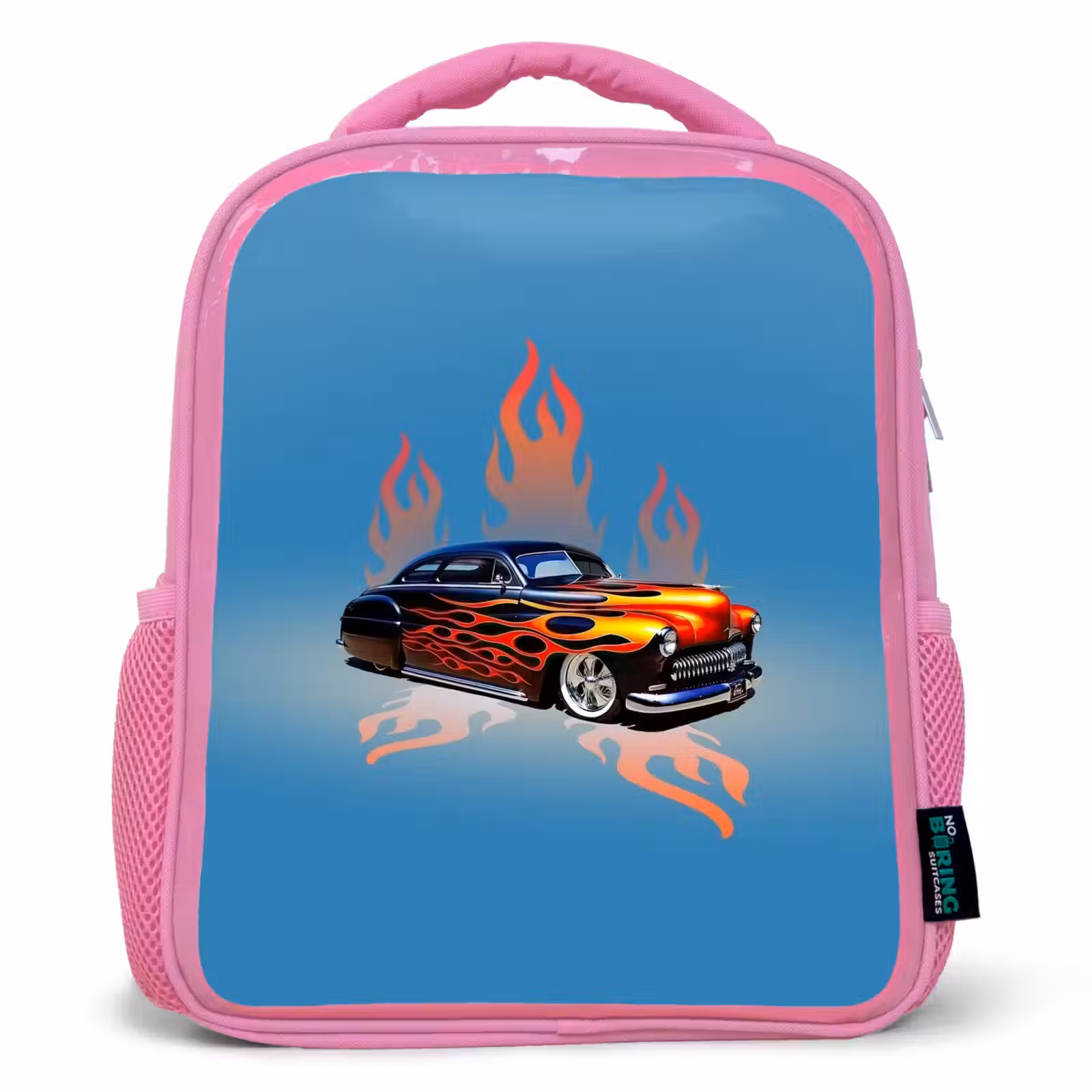 Kinderrugzak - Roze - Hotrod flames — 1