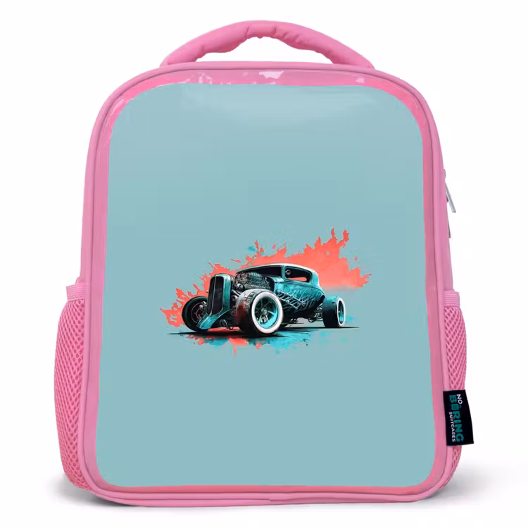 Kinderrugzak - Roze - Hotrod turquoise — 1