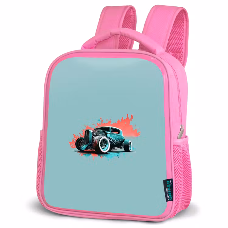 Kinderrugzak - Roze - Hotrod turquoise — 6