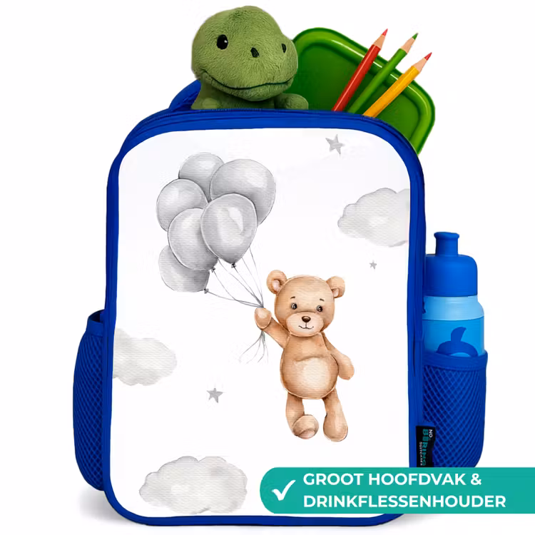 Kinderrugzak - Blauw - Beer - Ballon - Sterren - Kinderen — 5
