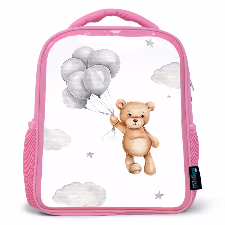 Kinderrugzak - Roze - Beer - Ballon - Sterren - Kinderen — 1