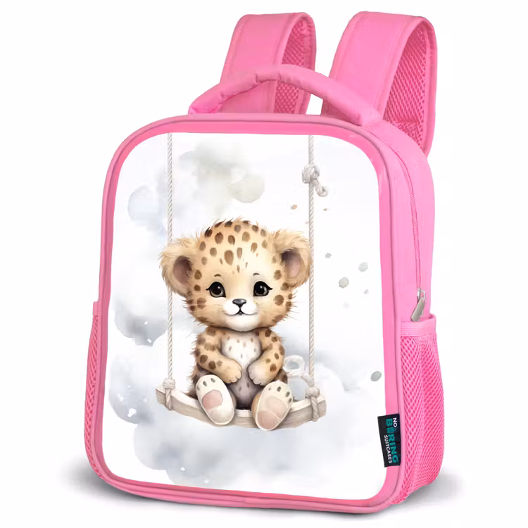 Kinderrugzak - Roze - Luipaard - Dier - Kinderen — 6