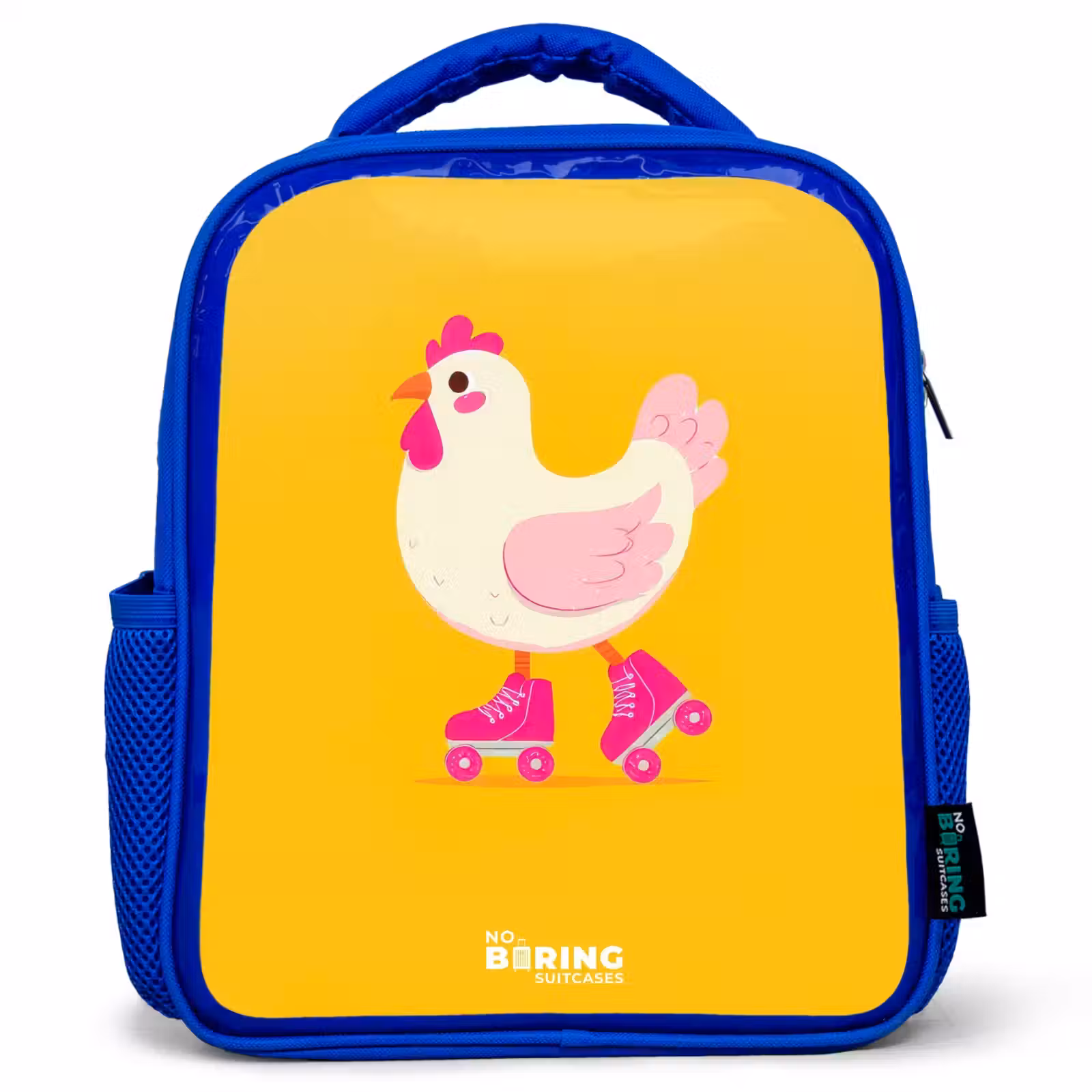 Kinderrugzak - Blauw - Kip - Rolschaatsen - Geel — 1