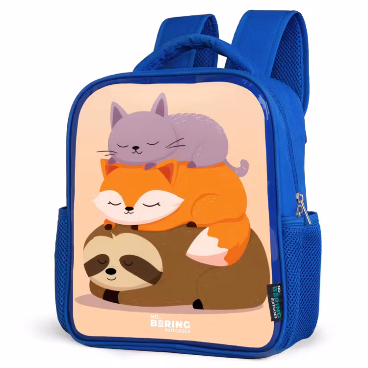 Kinderrugzak - Blauw - Dieren - Slapen - Samen — 9