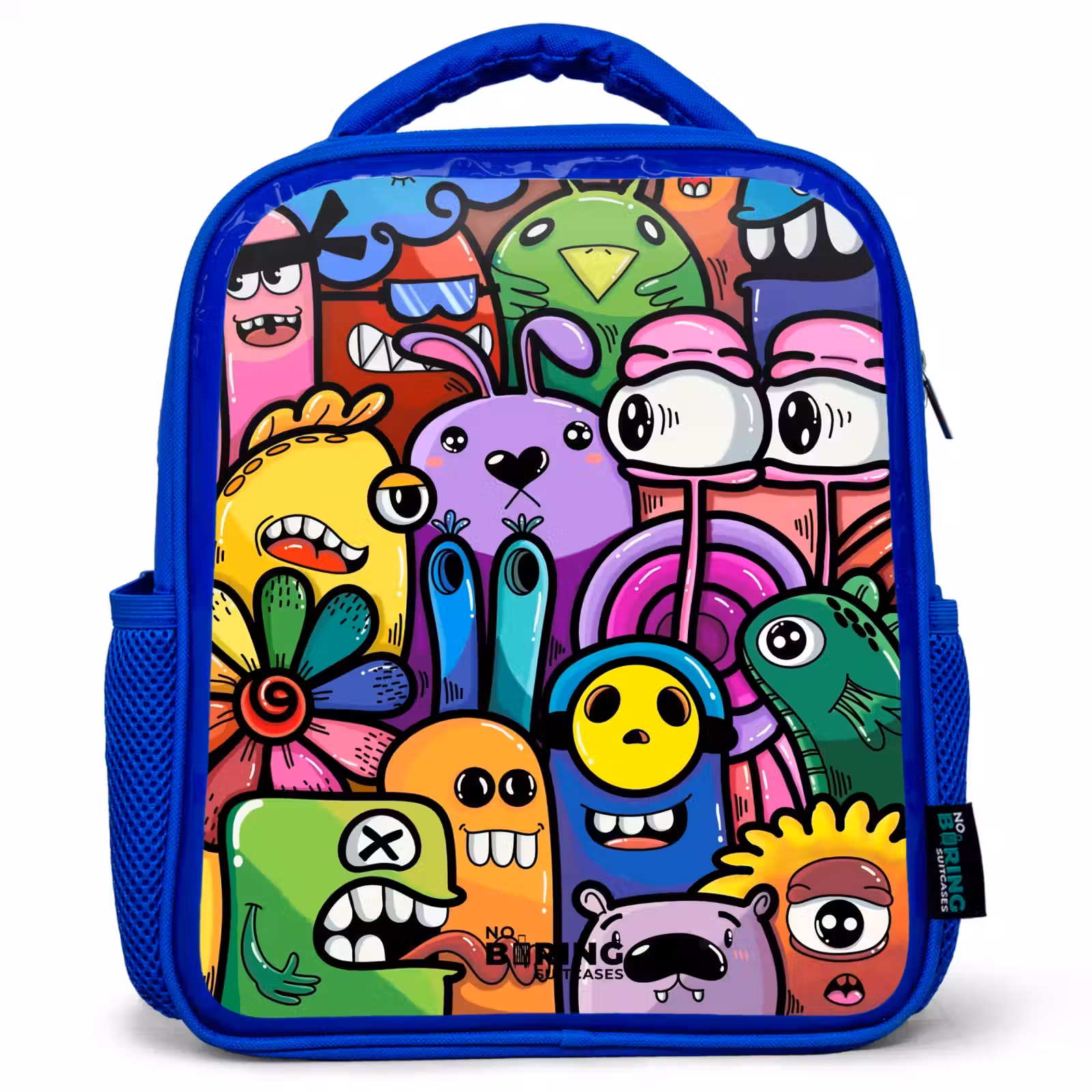 Kinderrugzak - Blauw - Grappige kleurrijke monsters — 1