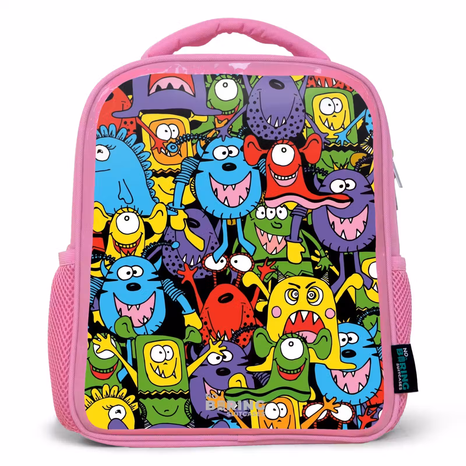 Kinderrugzak - Roze - Monsters met Felle Kleuren — 1