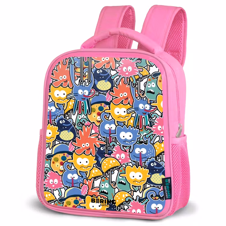 Kinderrugzak - Roze - Beestjes met Grote Oogjes — 6