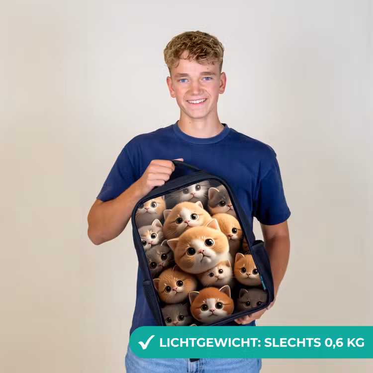 Kinderrugzak - Zwart - Knuffelkatjes — 3