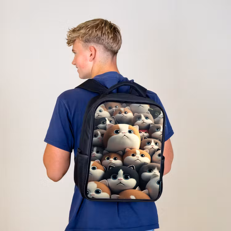 Kinderrugzak - Zwart - Lapjes Katjes — 6