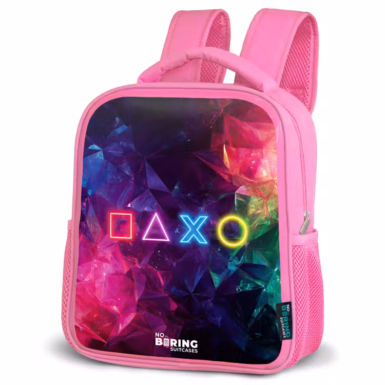 Kinderrugzak - Roze - Controller - Symbolen - Neon — 6