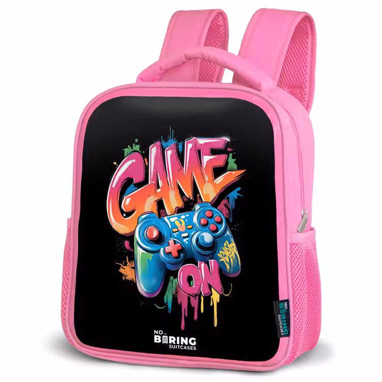 Kinderrugzak - Roze - Game - Controller - Graffiti - Neon — 6