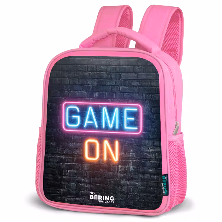 Kinderrugzak - Roze - Game - Letters - Neon — 6