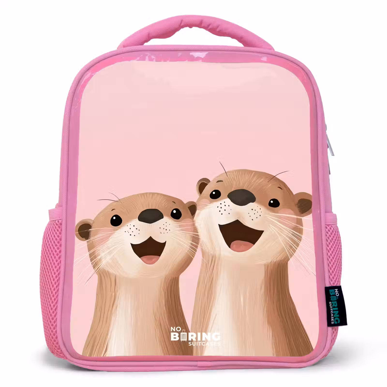 Kinderrugzak - Roze - Otters - Lachen - Roze - Illustratie — 1
