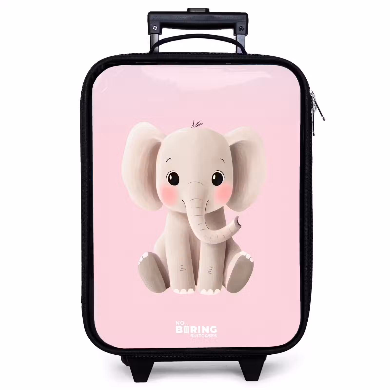 Kinderkoffer - Olifant - Baby - Blosjes - Illustratie — 1