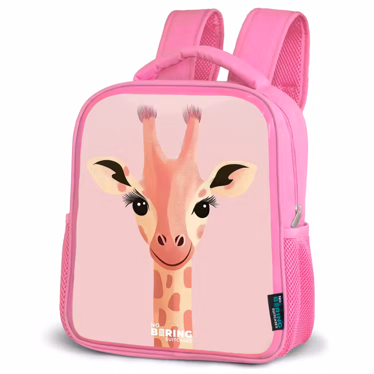 Kinderrugzak - Roze - Giraffe - Wimpers - Minimalistisch - Roze — 6
