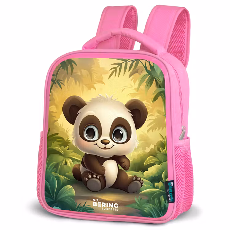 Kinderrugzak - Roze - Panda - Bamboebos - Groen — 6
