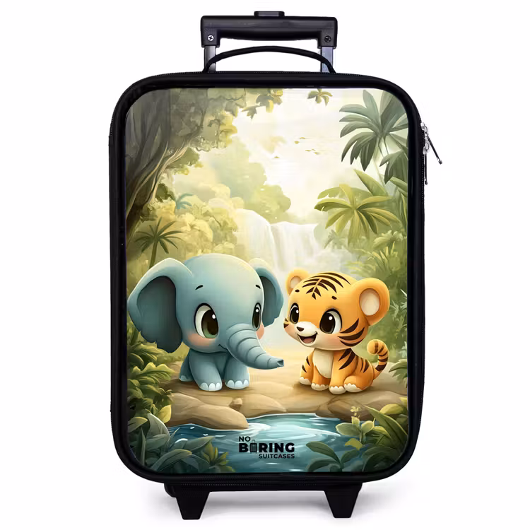 Kinderkoffer - Olifant - Tijger - Bos - Jungle — 1
