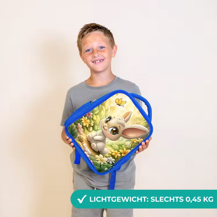 Kinderrugzak - Blauw - Konijn - Zonlicht - Sprookjesachtig - Vlinder — 2