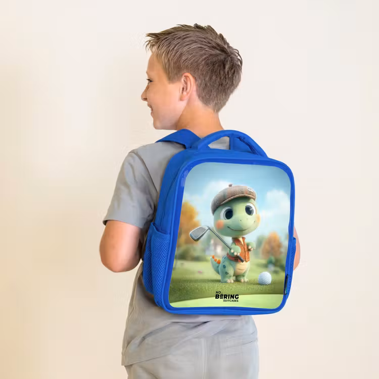 Kinderrugzak - Blauw - Golf - Dino - Groen — 3