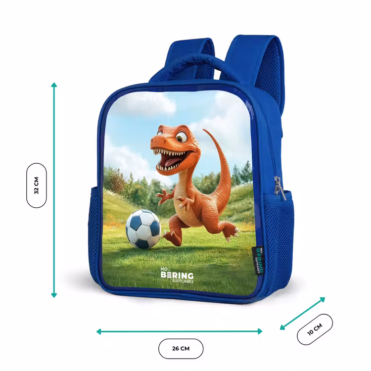Kinderrugzak - Blauw - Voetbal - Dino - Sport — 6