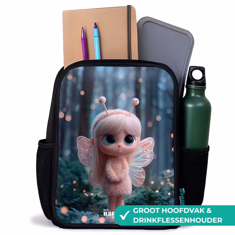 Kinderrugzak - Zwart - Fairy - Bos - Glitters — 4