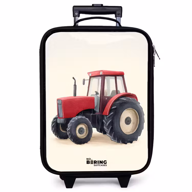 Kinderkoffer - Tractor - Getekend - Rood — 1