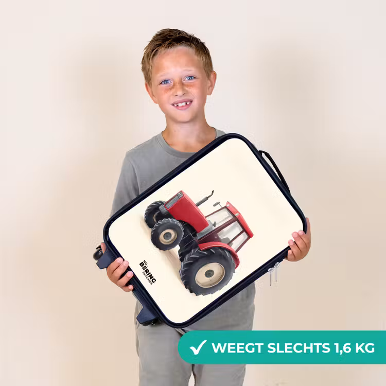 Kinderkoffer - Tractor - Getekend - Rood — 2
