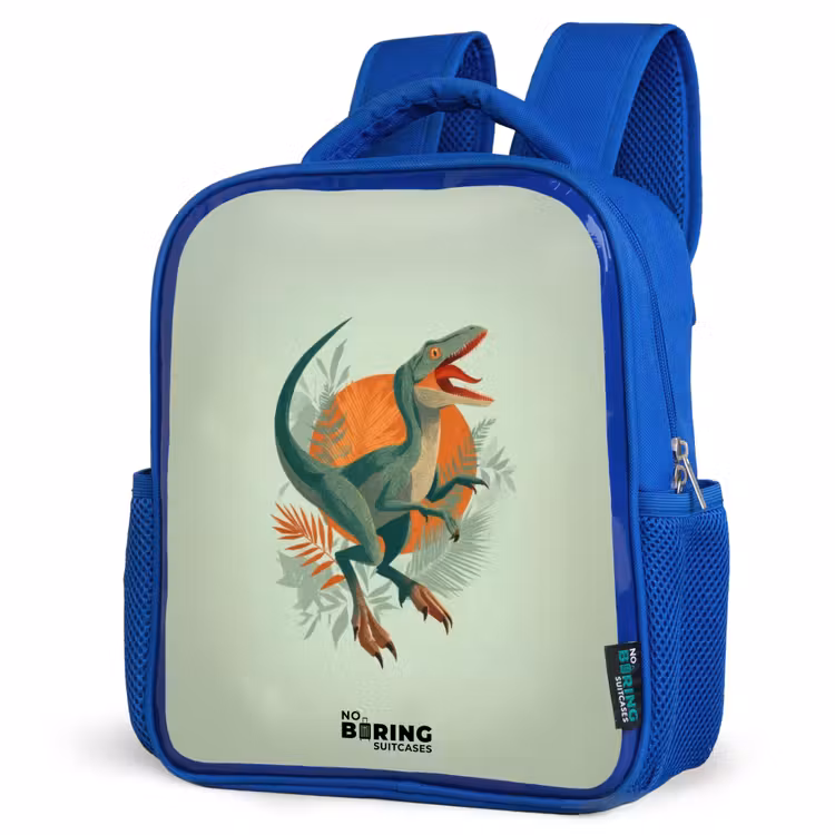 Kinderrugzak - Blauw - Dier - Dino - Natuur — 9