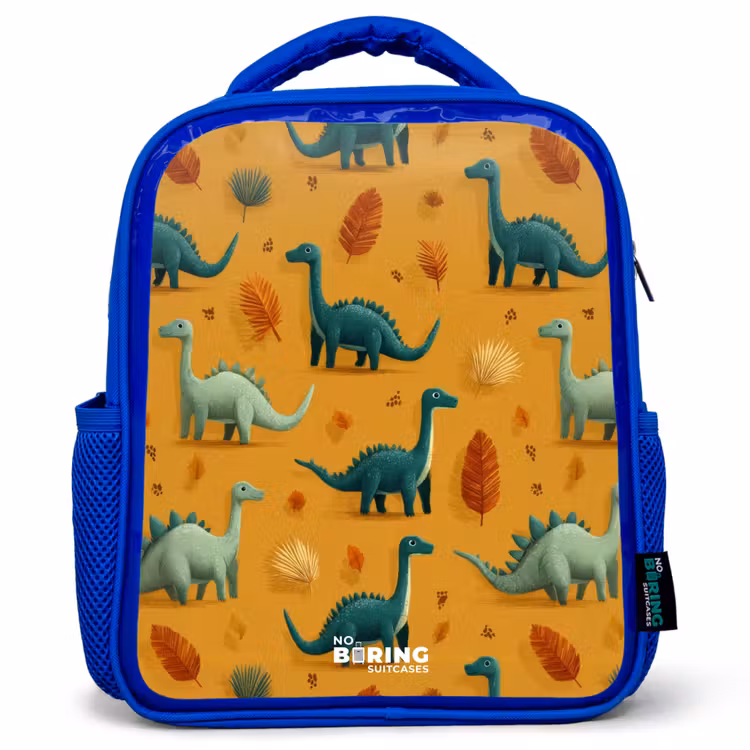 Kinderrugzak - Blauw - Dino - Dieren - Patroon — 1