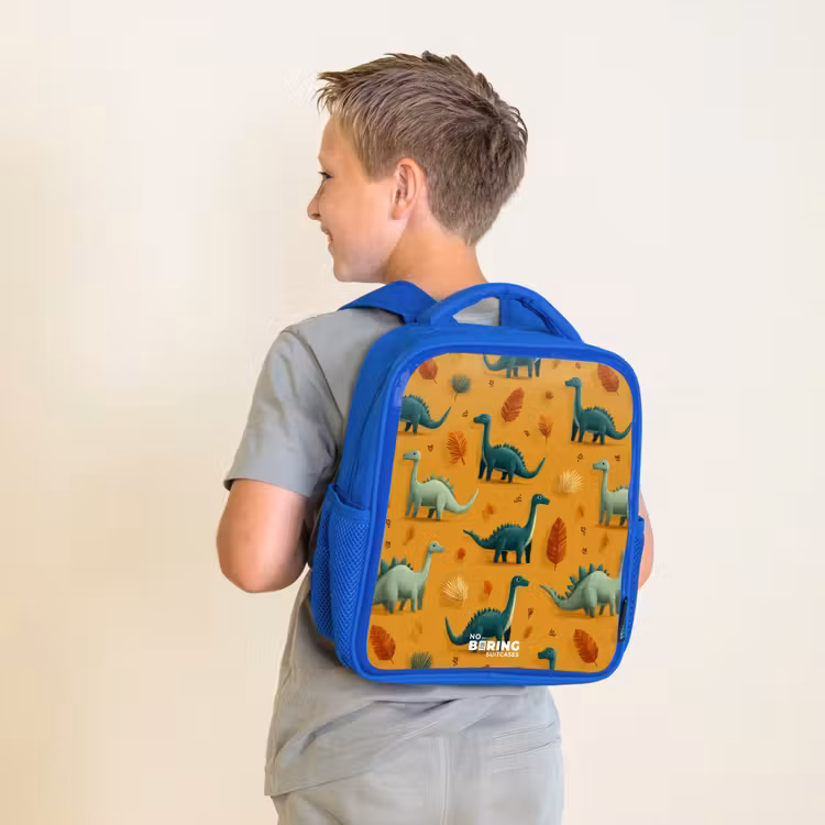 Kinderrugzak - Blauw - Dino - Dieren - Patroon — 3