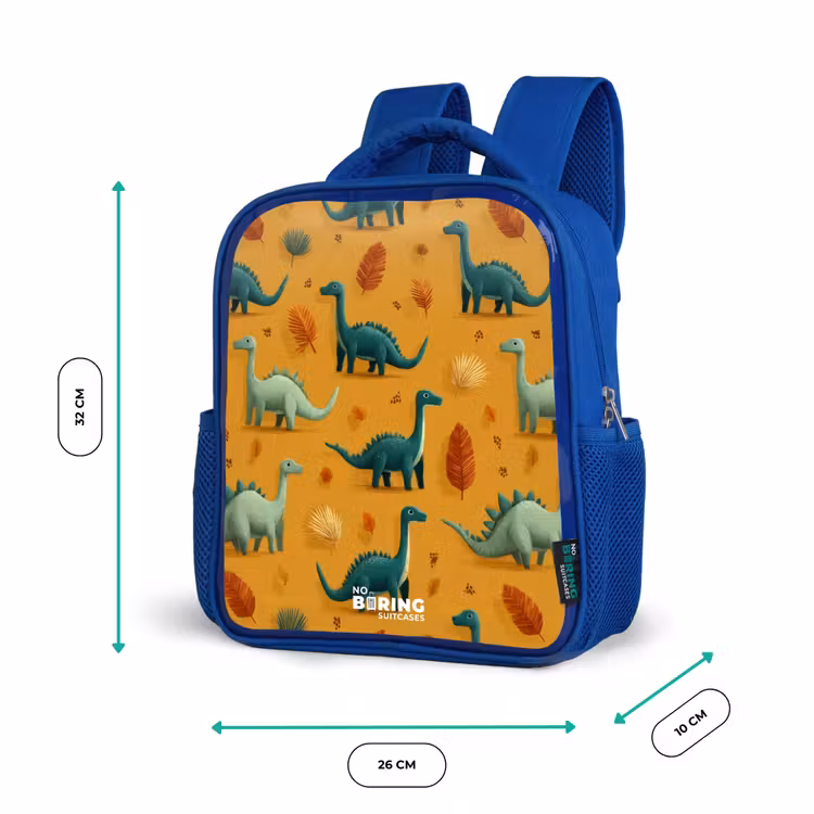 Kinderrugzak - Blauw - Dino - Dieren - Patroon — 6