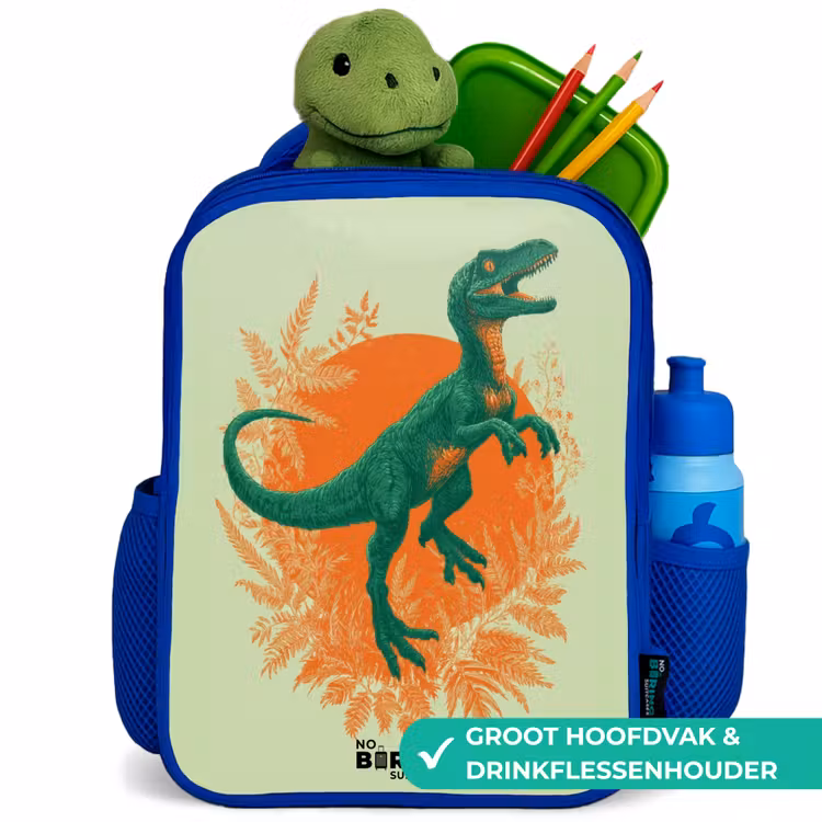 Kinderrugzak - Blauw - Dino - Natuur - Groen — 5