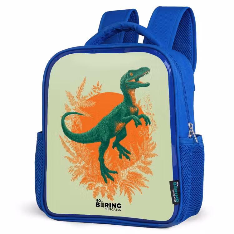 Kinderrugzak - Blauw - Dino - Natuur - Groen — 9