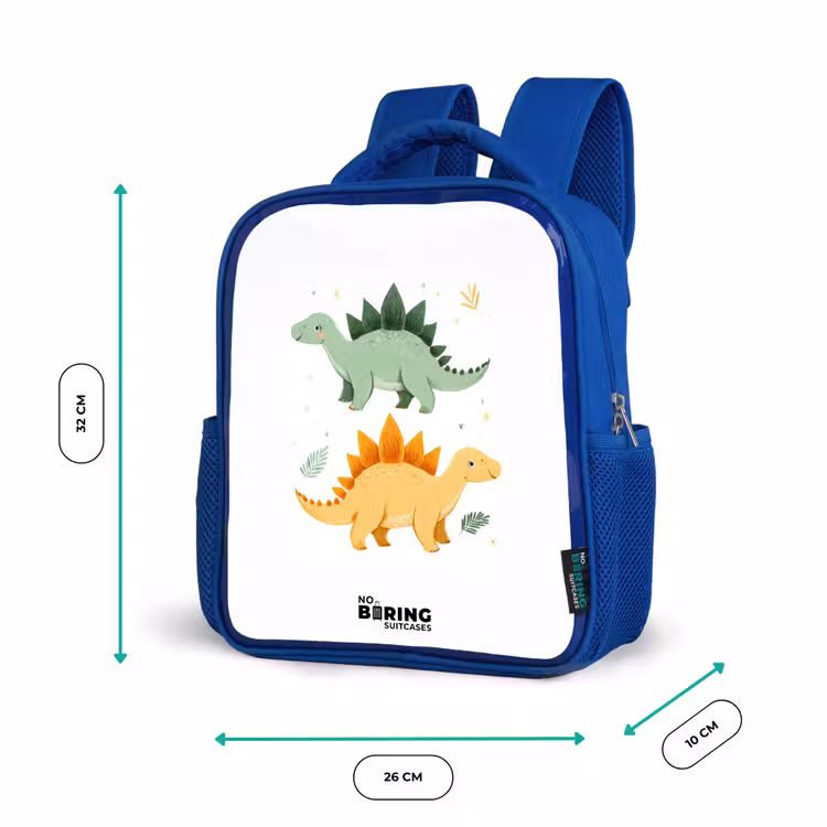 Kinderrugzak - Blauw - Dinos - Dieren - Groen - Oranje — 6