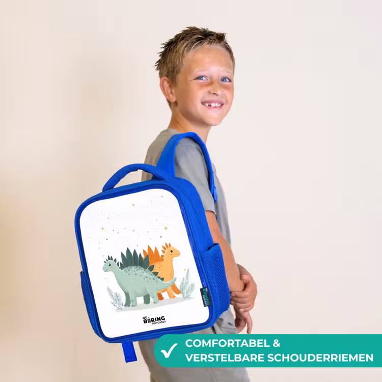 Kinderrugzak - Blauw - Dinos - Dieren - Sterren — 4