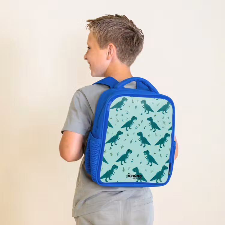 Kinderrugzak - Blauw - Dinos - Patroon - Groen — 3