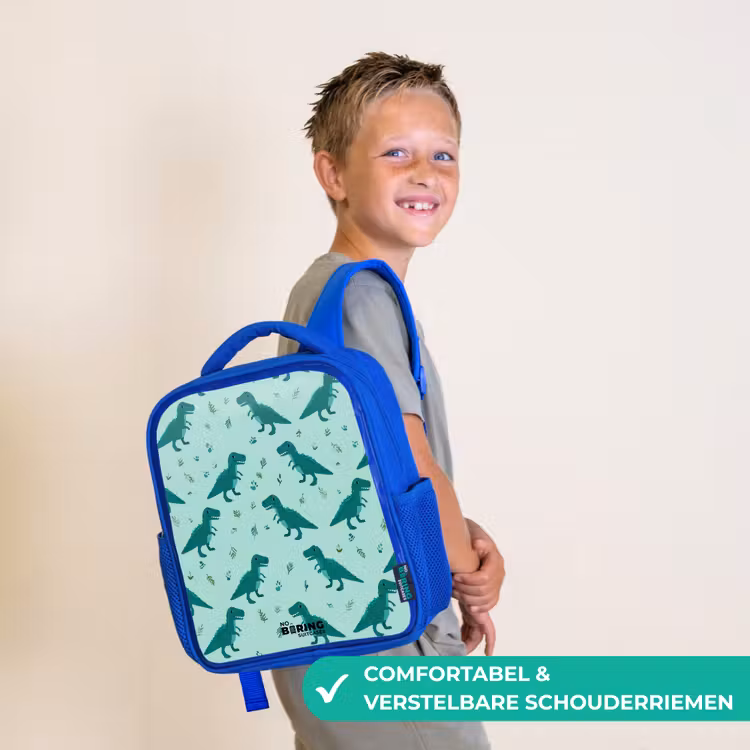 Kinderrugzak - Blauw - Dinos - Patroon - Groen — 4