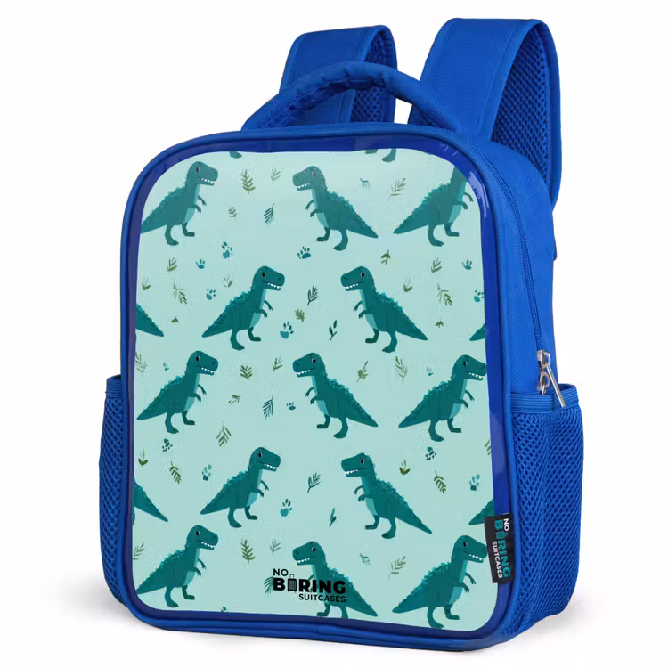 Kinderrugzak - Blauw - Dinos - Patroon - Groen — 9