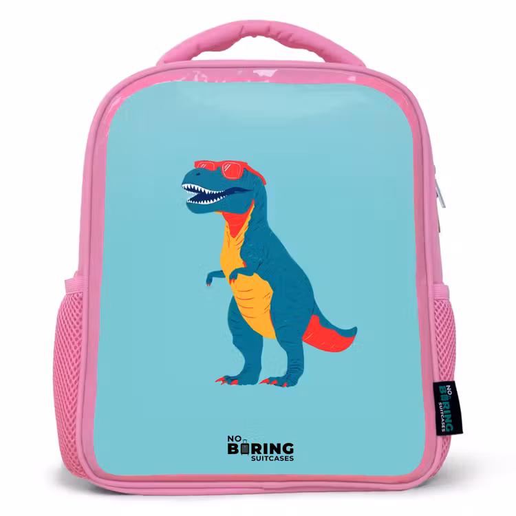 Kinderrugzak - Roze - Dino - Dier - Zonnebril — 1