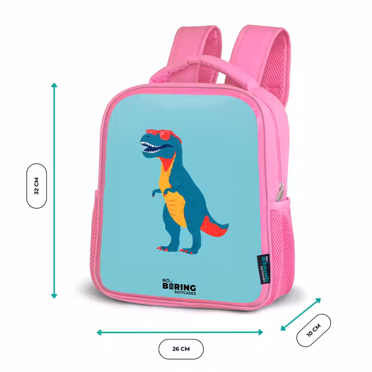 Kinderrugzak - Roze - Dino - Dier - Zonnebril — 3