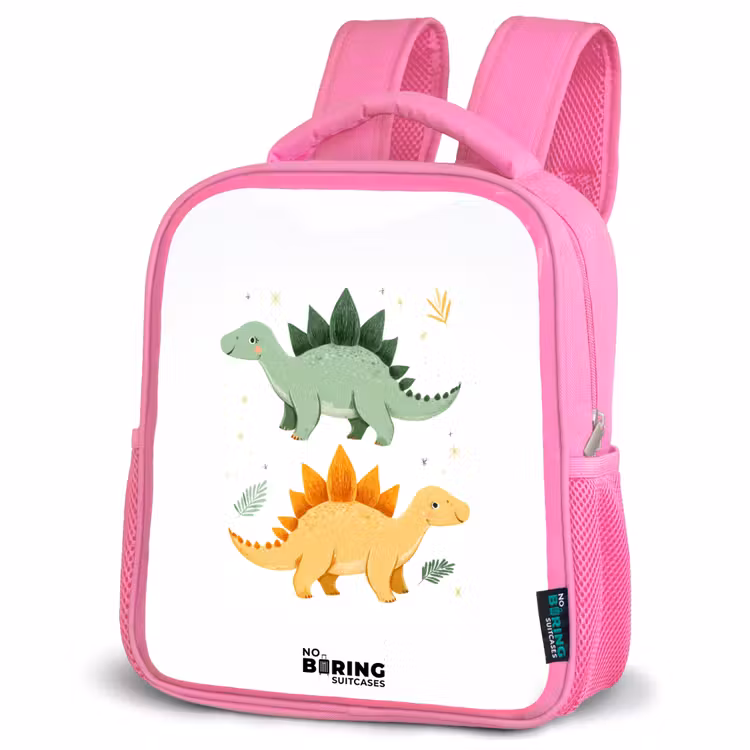 Kinderrugzak - Roze - Dinos - Dieren - Groen - Oranje — 6