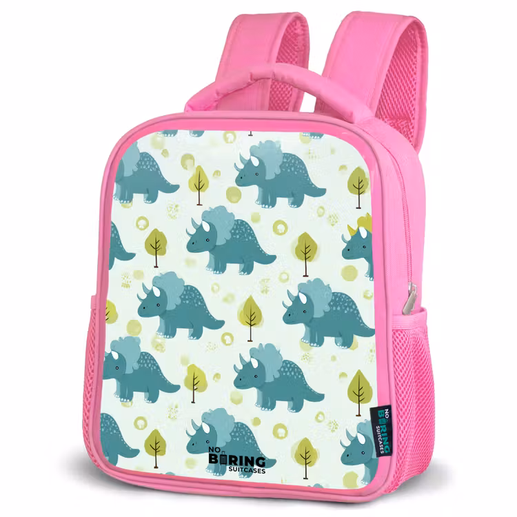 Kinderrugzak - Roze - Dinos - Patroon - Natuur — 6