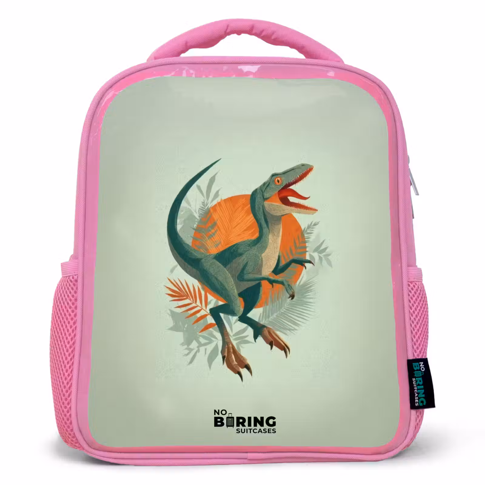Kinderrugzak - Roze - Dier - Dino - Natuur — 1